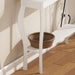 White Console Table with Outlets and USB Ports