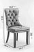 High-End Velvet Upholstered Dining Chairs (Beige)