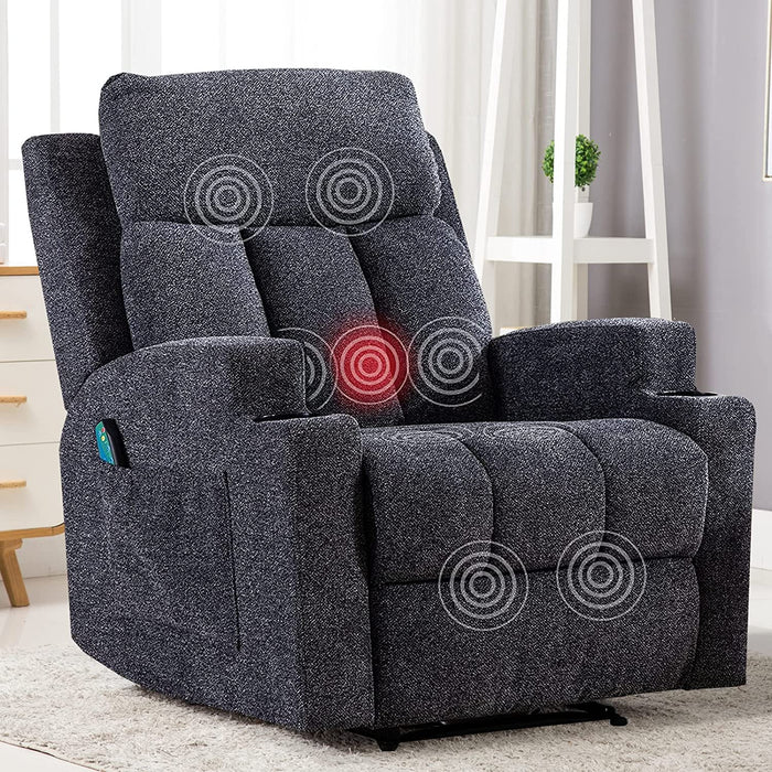 Manual Massage Recliner Chairs with Heat for Living Room