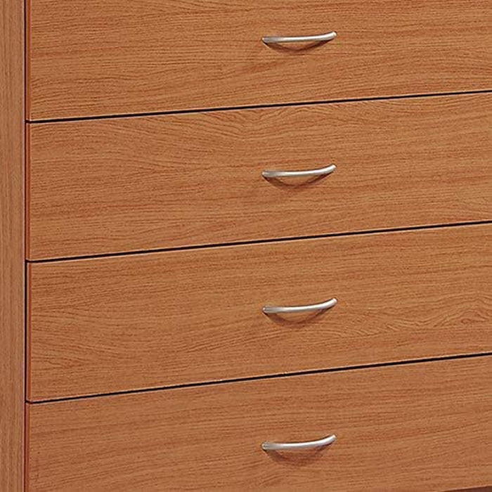 Jumbo 7-Drawer Chest with Hanging Rod, Cherry