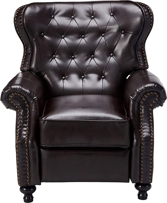 Brown Walder Reconstituted Bycast Leather Recliner