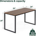 Easy Assembly Black Frame Office Desk