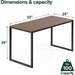Easy Assembly Black Frame Office Desk