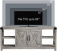 Farmhouse Grey TV Stand for 50-65 Inch Tvs