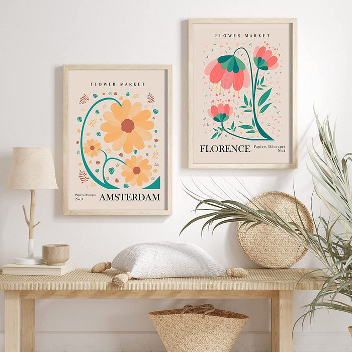 Colorful Matisse Flower Wall Art Prints
