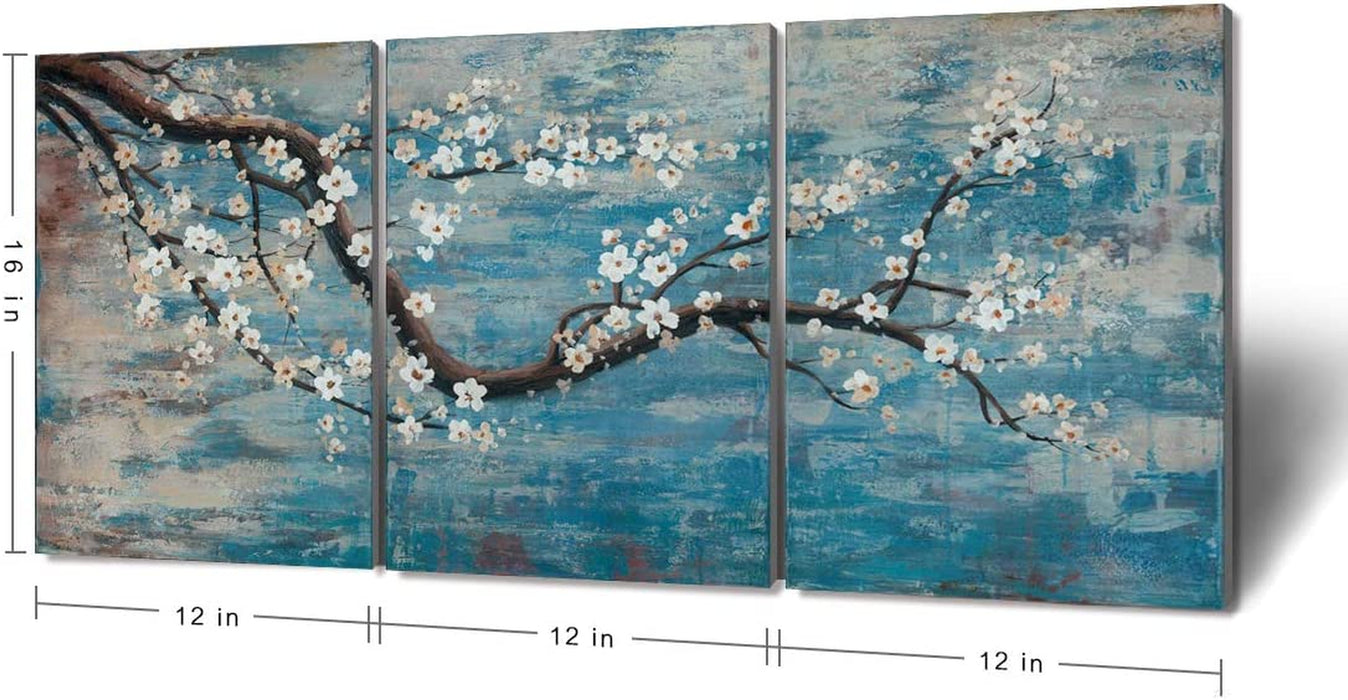 Hand-Painted Floral Wall Art for Modern Décor