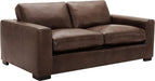 Deep Leather Sofa by Amazon Westview, 89″W