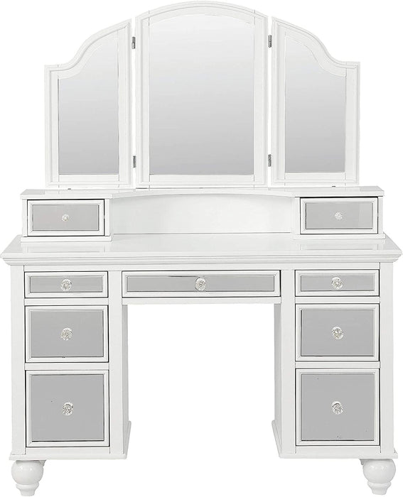 Beige/White 2-Piece Vanity Set