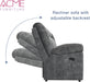 Zubaida Sofa (Glider & Motion) - - 2-Tone Gray Velvet.