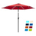 Boxwell 90'' Lighted Market Umbrella