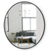 Modern round Rubber Wall Mirror