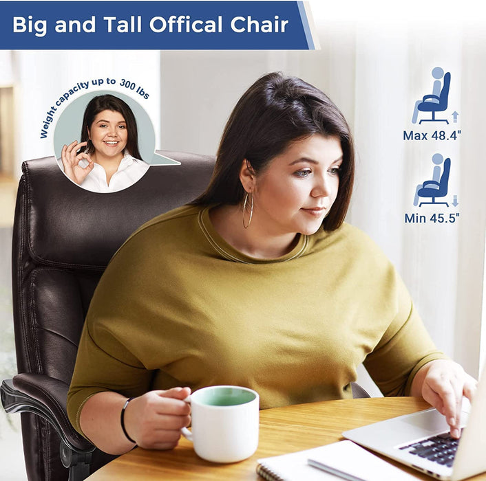 Ergonomic Big and Tall Executive Reclining Chair