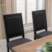 Black Upholstered Dining Chairs Driftwood, Set of 4