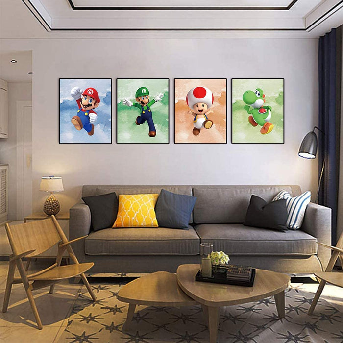 Toad Art Prints for Game Room Decor