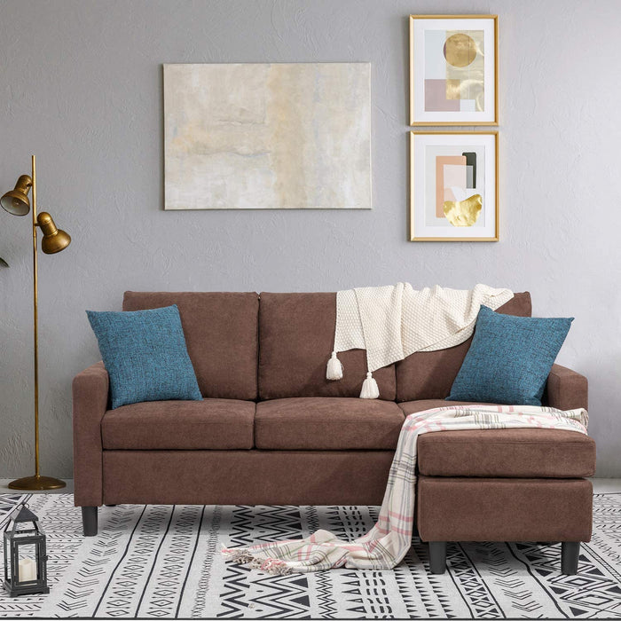 Modern L-Shaped Sofa for Small Spaces