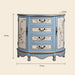 Multifunctional Dining Buffet Server Cabinet with Louvered Doors