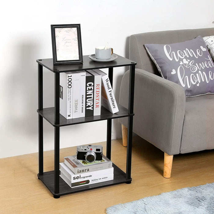 Small Wood End Table, Black