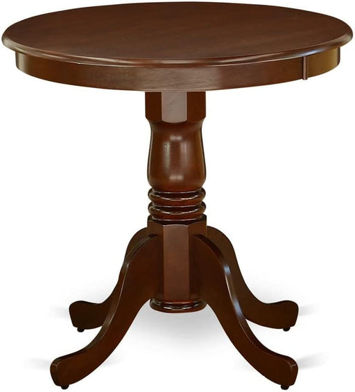 Edan Dining Table, 30″ Round, Mahogany Finish