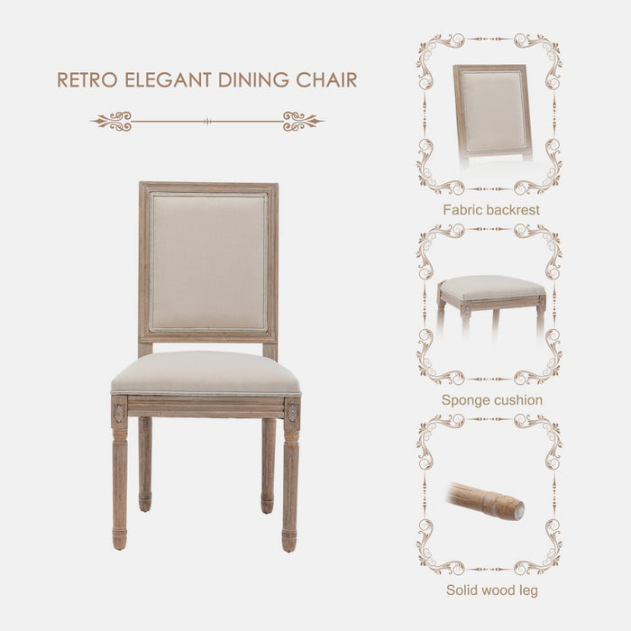 Square back discount upholstered dining chair