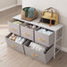 Light Grey 5-Drawer Dresser Tower Unit, Small Size