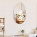 Irregular Wall Mirror Asymmetrical Bathroom Mirror Frameless Mirror for Living Room Entryway Bedroom, 19.5" X 33.5"