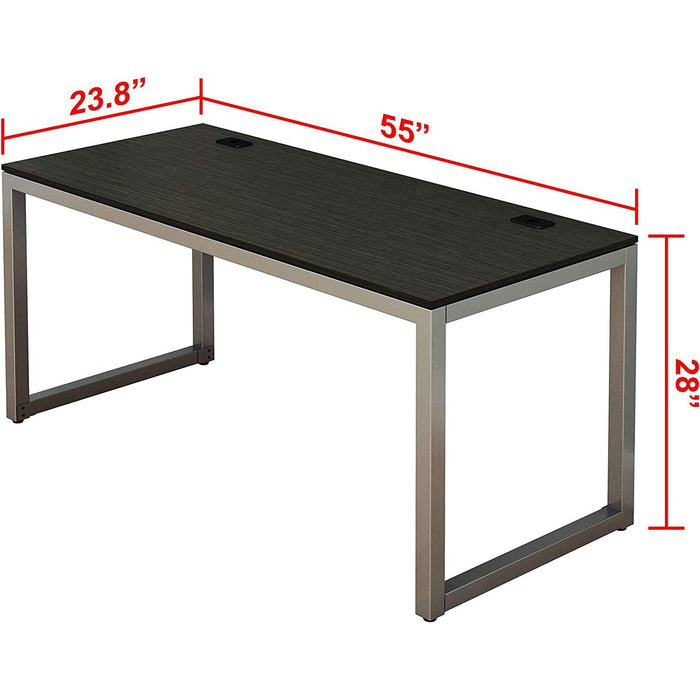 55-Inch Espresso Computer Desk for Home Office