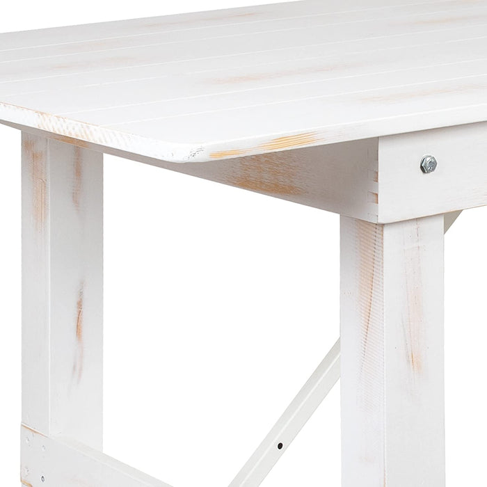 HERCULES Series Folding Farm Table and Bench Set