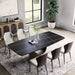 Modern Black Rectangular Dining Table