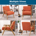 Retro Modern Burnt Orange Lounge Chair