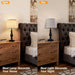 Table Lamps for Bedroom Set of 2 with USB Charging Ports