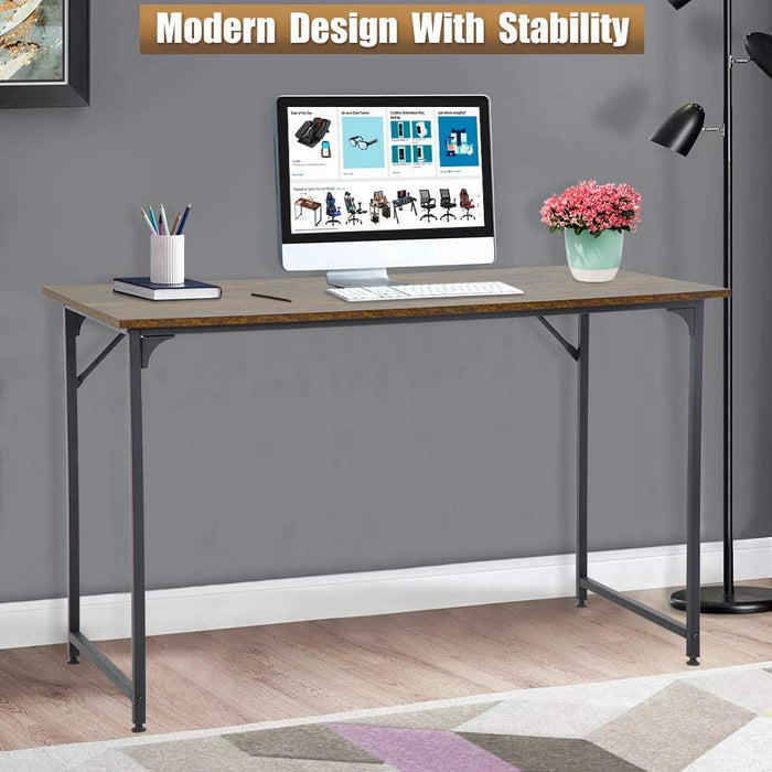 48″ Modern Black Computer Desk for Small Spaces