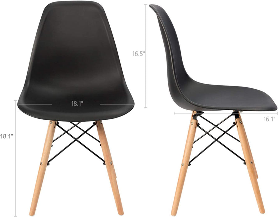 Black Mid-Century DSW Chairs