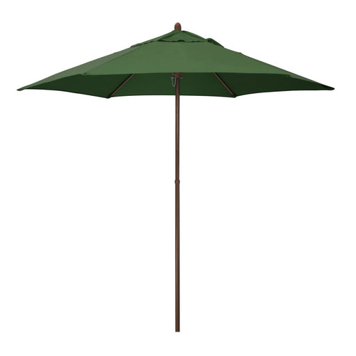 Astella 98" Hunter Green Solid Print Hexagon Market Patio Umbrella