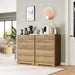 Modern Rustic Brown 5-Drawer Dresser