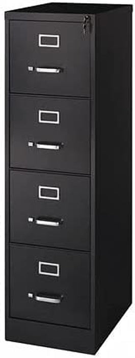 Black 4-Drawer Commercial File, Fully Assembled