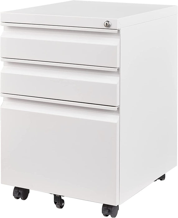 Locking 3-Drawer File Cabinet for Home/Office