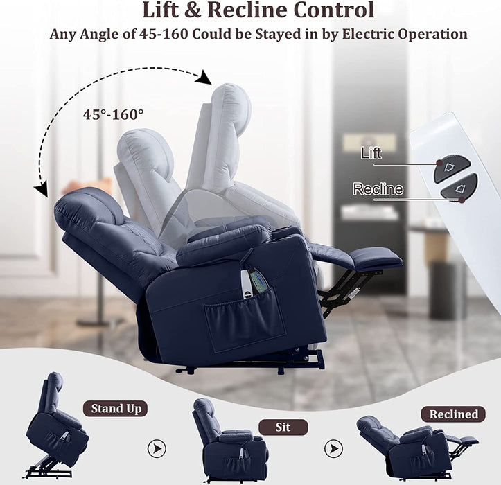 Power Lift Recliner Chair with Massage and Heat