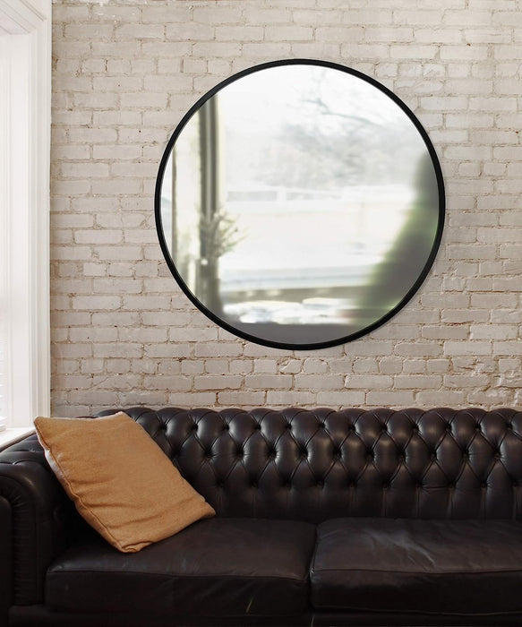 Modern round Rubber Wall Mirror