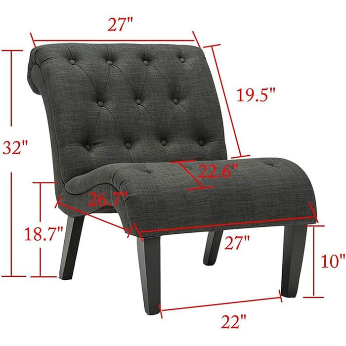 Button Tufted Slipper Chair for Any Room