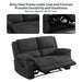 Vourdanman 65.4" Pillow Top Arm Reclining Loveseat with Footrest