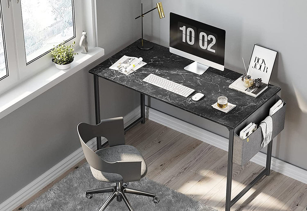 Black Marble Home Office Set