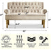 Warm Beige Love Seats Sofa Set