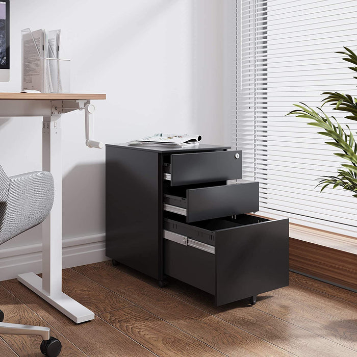 Rolling 3-Drawer Cabinet for Office Desk