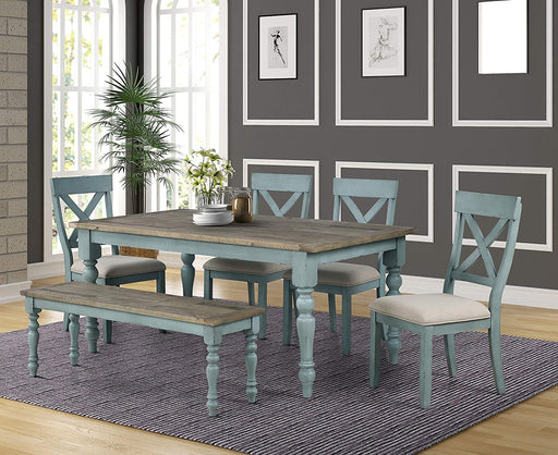 Multicolor Prato 6-Piece Table Set with Chairs