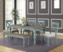 Multicolor Prato 6-Piece Table Set with Chairs
