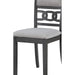 Gray 5-Piece round Dining Set with 1 Table and 4 Chairs