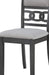 Gray 5-Piece round Dining Set with 1 Table and 4 Chairs