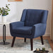 Mid Century Modern Accent Chair in Dark Blue