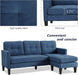 Blue Convertible Sectional Sofa