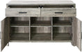 Grey Pine Finish Modern Dining Server Buffet Table